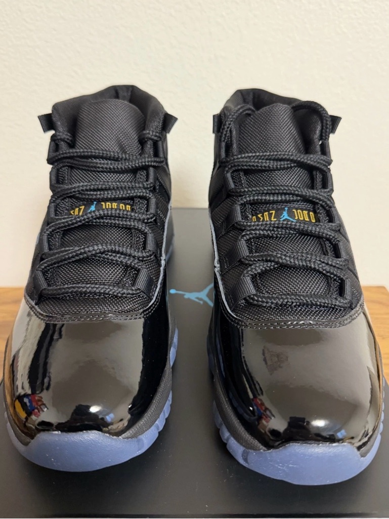 Jordan Retro 11 Low Black With Icy Blue Accents